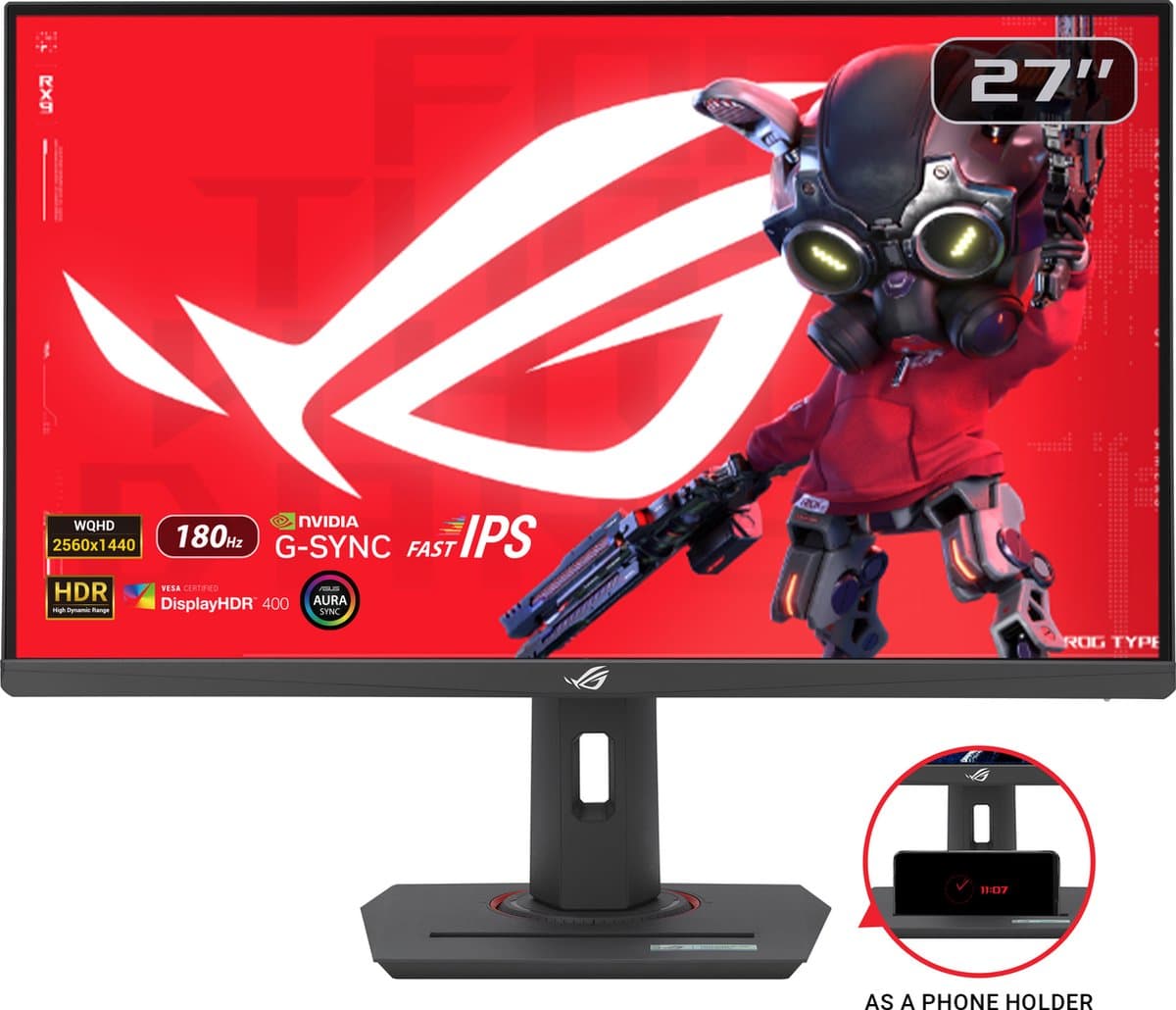 ASUS ROG Strix XG27ACG computerscherm 68,6 cm (27 ") 2560 x 1440 pixels Wide Quad HD LED zwart — afbeelding 1