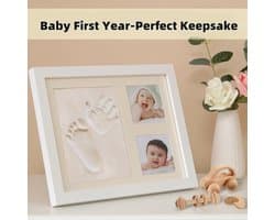 Baby Handafdruk Voetafdruk Herinnerings Kit - Baby Foto´s Fotolijstje voor Pasgeborenen - Babykamer Herinnering Kunst Kit Lijsten