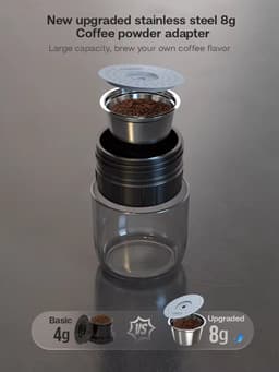 Draagbare Koffiezetapparaat - Voor Auto & Thuis - DC12V - Espresso Koffiezetapparaat - Fit Nespresso - Dolce Pod - Capsule Koffie - KoffiePoeder - Bouw Koffiezetapparaat - — thumbnail 5