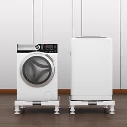 Wasmachine basis Verstelbare wasmachine basis voor wasmachine, droger en koelkast, wasmachine basis Draaglast Max 200 kg, Verstelbare breedte 45-65 cm, Hoogte 10-12 cm — thumbnail 2
