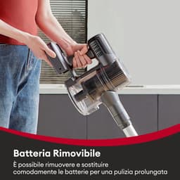 Vesla draadloze stofzuiger zonder klitten Green Eye™ technologie - krachtige elektrische bezem - 30.000 PA 450 W - 1 l - 45 minuten autonomie — thumbnail 4