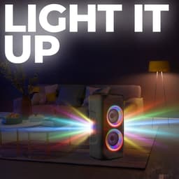 Denver Bluetooth Speaker Party Box - Discolichten - Partybox - Incl. Microfoon - Micro SD / USB / AUX - TSP353 — thumbnail 2