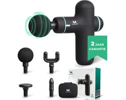 Massagerr® Mini Massage Gun PRO - Relax en Ontspanning Massage Apparaat – Massagegun Zwart – Massageapparaten – Ontspannen - Professioneel Massageapparaat - Massage Pistool