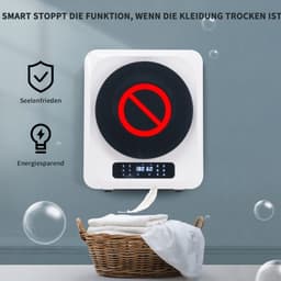 Afzuigdroger, RVS droger, 2,5 kg, feitelijk tot 4 kg, 850 W, meervoudige filtratie, 6 programma's, 6 functies. Oververhittingsbeveiliging, wandmontage [Energieklasse C] — thumbnail 4