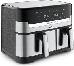 Moulinex Dual Easy Fry & Grill EZ905D20 - Airfryer - 8,3 L - Stainless Steel — thumbnail 1