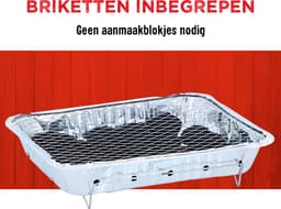 BBQ Collection Wegwerp BBQ - Houtskool Barbecue - Mini Tafel BBQ voor Camping of Picknick - 31x 24 x 4,8 CM — thumbnail 2