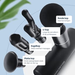 Massage Gun Mini PRO - Samengesteld door Msc. Fysio - Inclusief app - Sport en Relax Massage Apparaat - 4 opzetstukken - Professioneel - Bellies family — thumbnail 2
