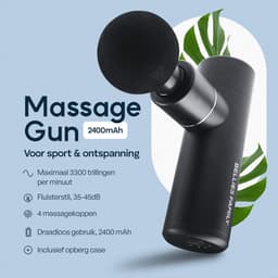 Massage Gun Mini PRO - Samengesteld door Msc. Fysio - Inclusief app - Sport en Relax Massage Apparaat - 4 opzetstukken - Professioneel - Bellies family — thumbnail 4