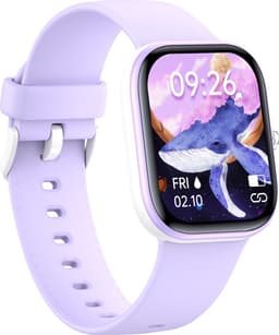 Smartwatch Kinderen - Hartslag - Stappen - 20 Alarmen - Paars — thumbnail 5
