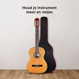 Áengus Gitaartas 3/4 Klassieke Gitaar – 36 Inch – Gitaarhoes met 8 mm Voering – Rugzak – Zwart — thumbnail 2