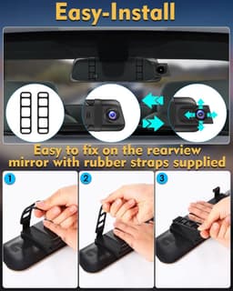 Dual Dashcam - Dashcam Voor en Achter - Auto Camera Dashcam - Dashcam Auto - Dual Dashcam voor Auto — thumbnail 5