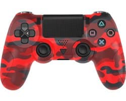 Dadson Draadloze Controller - Geschikt voor PS4 - Camouflage Rood