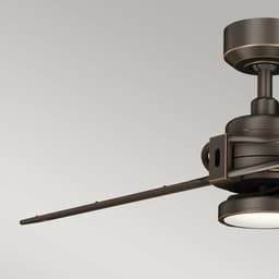 Plafondventilator met verlichting - Xety - 56in / 142cm ventilator - Olde Bronze — thumbnail 3