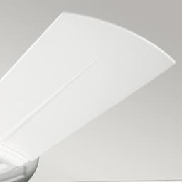 Plafondventilator met verlichting - Kevlar - 42in / 107cm ventilator - mat wit — thumbnail 1