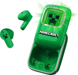 Minecraft - draadloze oordopjes - schuifdisplay met LED verlichting - met oplaadcase - touch control - lange batterijduur — thumbnail 3