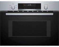 Bosch CMA585GS1 - Serie 6 - Inbouwmagnetron met heteluchtfunctie - 60x45 cm - 44 l - RVS - Eenvoudig te reinigen met hydrolyse