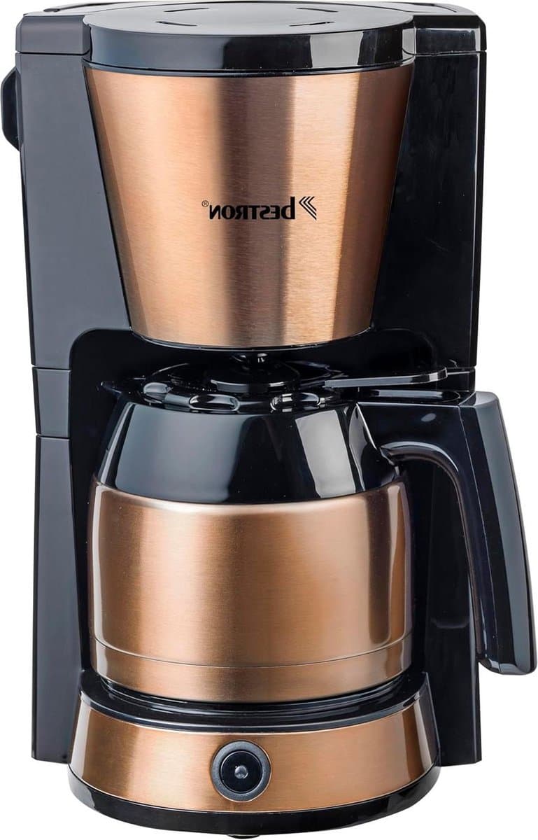 Koffiezetapparaat gemalen filterkoffie thermokan 8 kopjes 900W koper — afbeelding 1