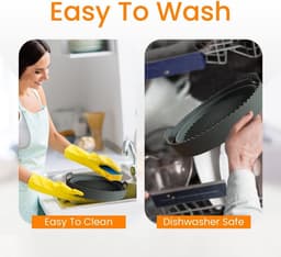 NatuurNook® Airfryer siliconen bakje - Airfryer accessoires - Vaatwasser veilig - BPA-vrij - Grijs — thumbnail 6