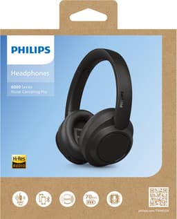 PHILIPS TAH6509 Ruionderdrukkende Over-Ear Wireless Bluetooth Headphones - Superieure gesprekskwaliteit, Geschikt voor Voice Assistant met tot 45 uur muziekafspeeltijd - Zwart Zwart — thumbnail 11