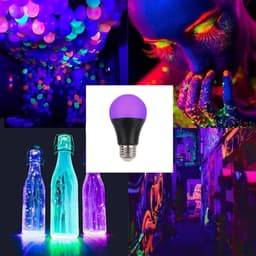 Blacklight UV Lamp 12W - E27 Fitting - Neon Verlichting - Glow in the Dark — thumbnail 5