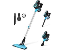 SteeFly® Steelstofzuiger - Ysora N3 - 4in1 - Krachtig & zakloos - Draadloos gemak - Lichtgewicht design - Kleur: lichtblauw