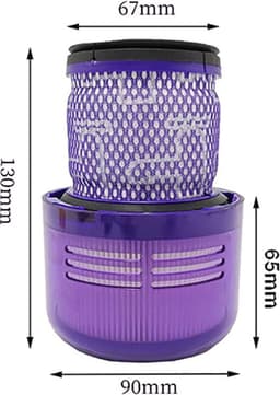 1 x HEPA filter geschikt voor Dyson V11, SV14, SV22 Stofzuiger Motor Wasbaar Absolute Pro Total Clean Torque Drive Animal Parquet SV14. — thumbnail 5