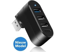 Gadgetplace USB 3.0 Hub Splitter met 4 poorten - 5GBps - 3x USB-A & 1x USB-C - Docking Station Laptop - USB Switch