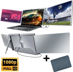 E3MAX Portable Monitor Pro Ultra (2024) - Tri-screen - Monitoren - One Cable Connection - Triple screen - Monitor - Windows/MacOS - 2x 15 Inch Full HD - Laptop Scherm Uitbreider Laptopscherm: 15" - 17.3" — thumbnail 1
