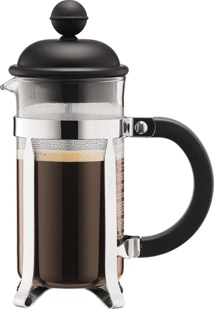 Bodum Caffettiera French Press Cafetière met Plastic Deksel - 0.35 l - 3 kops — afbeelding 1