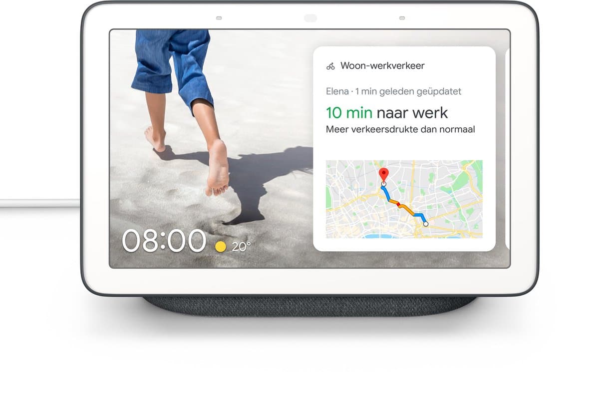 Google Nest Hub (1e gen) - Smart Speaker met scherm - Nederlandstalig - Antraciet — afbeelding 1