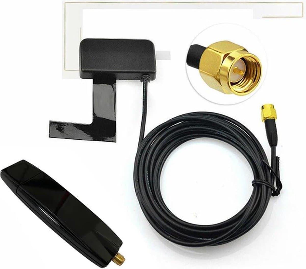 DAB+ USB adapter & antenne Geschikt voor Android auto radio — afbeelding 1