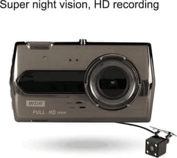 TechU™ Dashcam M14 Pro Dual Camera – Dashboardcamera – 4.0 inch IPS Scherm – Full HD 1080p – Loop Recording – Nachtvisie – Bewegingssensor – G-sensor – Autocamera Voor én Achter - voor auto — thumbnail 2