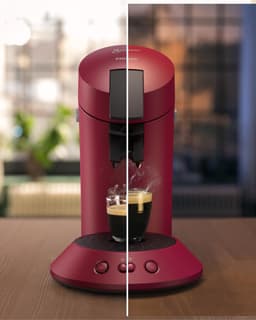 Philips Senseo Original Plus Koffiepadmachine CSA210/90 - Keuze uit 1 of 2 Kopjes - Instelbare Intensiteit - Automatische Uitschakeling - Rood — thumbnail 3