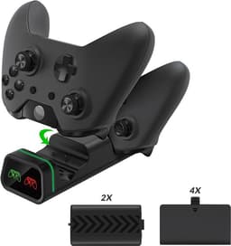 YONO Oplaadstation geschikt voor Xbox Controller - Oplader met 2 Accu Battery Pack - Accessoires Series X S — thumbnail 2