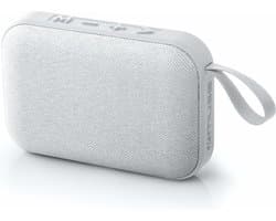 Muse M-308BTW - Compacte draagbare bluetooth speaker met stoffen bekleding, wit