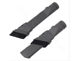 Verstelbare 2 in 1 plumeau plinten accessoires zuigmond borstel - plumeauzuigmond - plumeauborstels - plintenborstel - plintenzuigmond geschikt voor Dyson