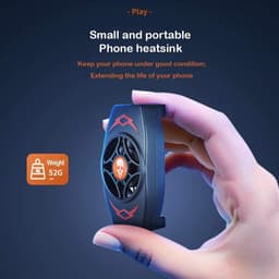 Mobiele telefoonkoeler - Premium gsm ventilator voor mobiele gaming telefoon -  Game Handle Radiator Mobiele telefoonkoeler Mini-koelventilatoren - werkt met iPhone en Android — thumbnail 5