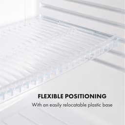 Klarstein Mini-Koelkast minikoelkast met glazen deur, minikoelkast voor drankjes, snacks en cosmetica, kleine en stille koelkast, verstelbare planken, kleine huidverzorgingskoelkast 12-18 °C, 23 liter - Compact - Mini Fridge — thumbnail 3