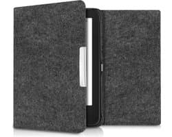 kwmobile hoes geschikt voor Tolino Shine 2 HD - e-reader beschermhoes van vilt - donkergrijs