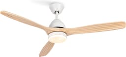 CREATE - Plafondventilator 40W silent Ø132 cm - Met Licht 3 kleurtemperaturen - Programmeerbare 1-4H - 6 Snelheden - Zomer/Winter functie - WIND CUP — thumbnail 1
