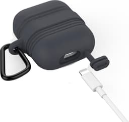 Hoes geschikt voor Apple Airpods Hoesje - IP67 Waterdicht Cover - Stofdicht Case - Zwart — thumbnail 4