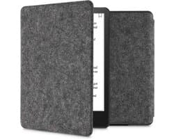 kwmobile hoes geschikt voor Amazon Kindle Paperwhite 11. Generation 2021 - e-reader beschermhoes van vilt - donkergrijs