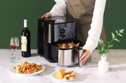 Swiss Pro+ SP-AF1450 - Heteluchtfriteuse Digitaal - 5L - Touchscreen - Zwart — thumbnail 7