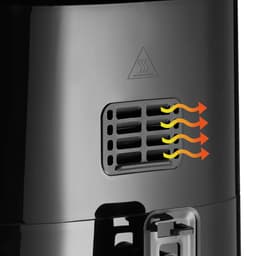 tectake® Airfryer Heteluchtfriteuse XXL - 90% Minder Olie, 10,2 L Inhoud - Touchscreen Display - 8 Programma's - Vet- en Olievrij - Inclusief Accessoires en Receptenboekje - Zilver — thumbnail 3