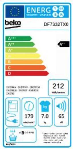 Beko DF7332TX0 - Warmtepompdroger - Wit — thumbnail 3