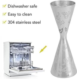 RVS barmaat met maten, barmaat voor bartenders, cocktailmaat met maten binnenin (60 ml 89 ml) — thumbnail 2