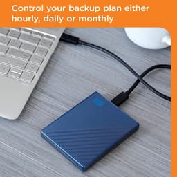 Externe Harde Schijf - Draagbare Opslag - Bestanden Opslaan - Hardware Versleuteling - 2 TB - Blauw — thumbnail 3