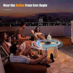 Mini Projector, 1080p HD Home Theater Video Projector, Draagbare Filmprojector met AUX USB Interfaces, voor IOS Android Smartphones Tablets — thumbnail 4