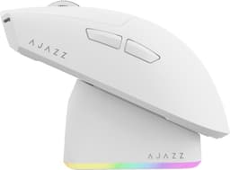 Ajazz AJ139 V2 MC – Draadloze Gaming Muis – PAW3311 – 12.000 DPI – Tri-Mode – 1000Hz – RGB Oplaadstation – Inclusief Opberghoes - Wit — thumbnail 1