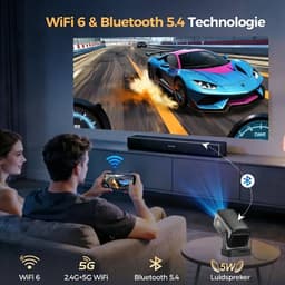 TYR® Mini Beamer - Projector - Beamer - Zwart - 18cm x 15cm x 14cm — thumbnail 5